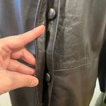 Bettini Rizzi Brown Soft Long Leather Minimalist Jacket Small Médium Photo 7