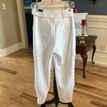 EXPRESS  White Belted Dress Pants Cargo New Ankle Super High Rise Photo 5