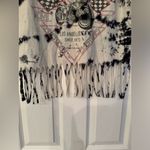 Affliction  American Customs Moto Flag Women’s White T-Shirt Size Small Photo 5