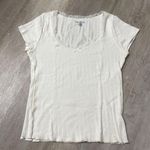 Brandy Melville Pointelle White Shirt Photo 0