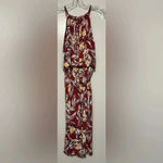 NWT Stitch fix Wisp Lottie jumpsuit wide leg floral rust size 8P Red Photo 2