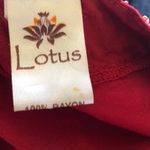 Lotus‎ red beaded pink jeweled blinged ruffle top women's size XS S Photo 5