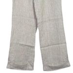 J.Crew  City Fit Linen Mid Rise Waist Straight Leg Pant Pockets Zip 2 Beige Photo 2