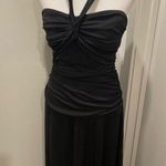 City Triangles VTG 90s Y2K Black Strapless / Halter Convertible Black Maxi Dress Photo 4