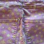 ZARA High Waisted Floral Jeans Photo 4