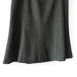 Theory Dark Green Wool Tweed Tulip Skirt Size 10 Made in USA Photo 1
