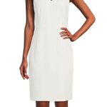 Kasper NWT Pique Keyhole-Neck Sheath Dress in lily white Photo 1