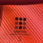 Title Nine NWT Stripe Runner short sleeve s/s top scoop neck Small Coral Photo 2