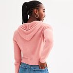 SO Last One! Plush Cozy NWT  Eyelash Plush Yarn Hoodie Sweater Sz L Photo 6