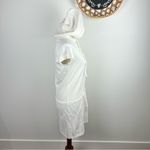 Lux Off White Hoodie Dress or Swim Cover Up Casual Summer Vacation Pool Beach Size L Photo 6