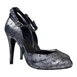 Michael Antonio Womens Ankle Strap Metallic Heels Size 6 Photo 0