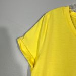 J.Jill  Everyday Cotton Tee 100% Cotton Yellow Short Rolled Sleeve T-Shirt Small Photo 1
