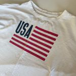 Natural Reflections Vintage 90s White Red Blue USA Flag Crewneck Sweatshirt Sz L Size L Photo 6