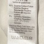 Madewell Size XXS White Ribbed Brightside Cutaway Supima Cotton Sleeveless Tank Photo 4