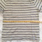 Lucky Brand  Tee Shirt crew neck short sleeves cream blue stripes Size Medium Photo 9