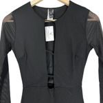 Windsor NWT Cut Out Mini Dress Womens XS Long Mesh Sleeve Bodycon Going Out Photo 1