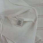 Elizabeth and James NWOT White Flowy Billowy Sleeve Pleated Blouse Size S Photo 4