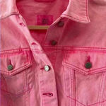 Urban Outfitters NWT  BDG Carissa Cropped Denim Trucker Jacket ~ Hot/Neon Pink~M Photo 1