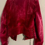 Free People Velvet Wine Moto Jacket Photo 3
