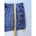 Old Navy Linen Blend Chambray Shorts Boho XL Pull On Embroidered Drawstring Photo 8