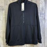 Missky Small Black 1/2 Zippered Front Long Sleeve Jacket/Shacket/Shirt P… Photo 0