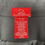 Oscar de la Renta Blazer Jacket Women 10 Black Polyester Rayon Lace Trim Pockets Photo 7