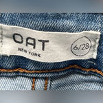 OAT New York Wide Leg Cropped Leg Denim Blue Size 28 Photo 11