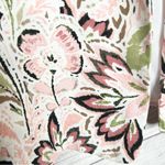 Anne Klein  Pink & Green Floral Open Front Linen Blend Blazer Jacket Size Medium Photo 4