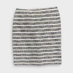 Ann Taylor  Pencil Skirt Sz 12 Ivory Beige Black Stripe Photo 1