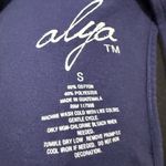 Alya Deep Blue Cotton Blend Top Photo 1