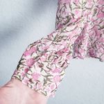ZARA  Floral Pink Ruffle Long Sleeve Blouse Photo 4