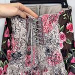 Byron Lars Beauty Mark Sequin Embellished Corset Bustier Top Floral Embroidery Pink Size 8 Photo 6