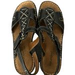 Natural Soul by Naturalizer Cosmo Black Leather Ankle Strap Comfort Sandals 8M Photo 8