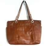 Michael Kors Medium Brown Leather Y2K Tote Shoulder Bag Purse Photo 9