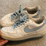 Nike  Women's 8.5 vintage Air‎ Force ones Blue and Yellow Trainers Photo 0