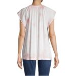 Anthropologie Cloth & Stone Pink Tie-Dye Cap Sleeve Relaxed Fit Ecovero Top, M Photo 7