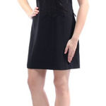 Guess  Black Velvet Lace Sheath Dress Size XL NWT Career Office Capsule Funeral Photo 0