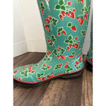 Bogs Rain boots Fruit Strawberry Farmhouse Cottagecore Women’s 7 EUR 38 EUC Blue Photo 8