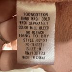 Umgee  Oversized Peplum Top Size Medium Pink Ruffles Cotton Blouse Short Sleeve Photo 4