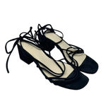 Raye  Sybil Lace-Up Sandal in Black Suede Size 8.5‎ Photo 1