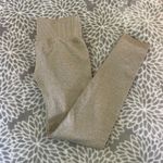 Ribbed Leggings XS Beige Tan Activewear Athleisure Yoga Pants Clean Girl Comfort Photo 4