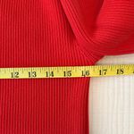 Adrienne Vittadini  Vibrant Red Turtleneck Sweater 86% Cotton Photo 8