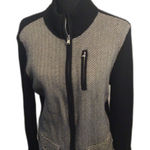 Ralph Lauren Lauren  XL Ribbed Cardigan Sweater Zip Front Herringbone VNC Photo 0