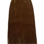 Vintage 90s Tiramisu Velvet Maxi Skirt Brown Size M Photo 0