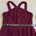 Lulus NWOT Forevermore Burgundy Skater Dress Photo 5