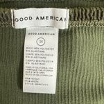 Good American  Always Fits Mini Skirt Size 3/4 which is a L/XL olive green Photo 2