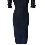 Collectif 50s Wednesday Magic Mesh Pencil Dress in Black Size XS Photo 3