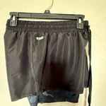 RBX Black Athletic Shorts with Compression Layer Photo 4