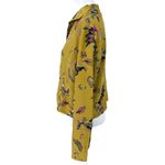 VINTAGE filament Floral Silk Jacket Size L Yellow Size L Photo 2