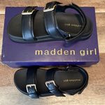Madden Girl Womens Sprittz Double Buckle Strap Flat Sandals Black Size 7.5 NWT Photo 8